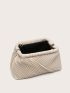 Minimalist Ruched Detail Clutch Bag