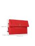 Litchi Embossed Flap Square Bag