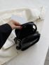 Mini Letter Graphic Flap Square Bag