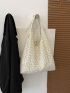 Floral Embroidered Shopper Bag