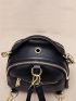 Litchi Embossed Argyle Quilted Classic Backpack