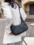 Minimalist Zipper Hobo Bag