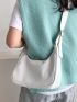 Minimalist Zipper Hobo Bag