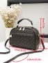 Letter Graphic Dome Bag
