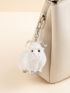 Fluffy Cartoon Chick Design Bag Charm Pom Keychain Chicken Bag Purse Charm