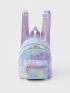 Mini Tie Dye Stitch Detail Classic Backpack