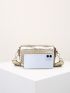 Mini Metallic Crocodile Embossed Fanny Pack