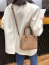 Mini Minimalist Double Handle Square Bag