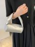 Mini Metallic Top Handle Bucket Bag