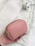 Litchi Embossed Double Zip Coin Purse