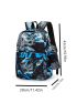 3pcs Letter Graphic Functional Backpack Set