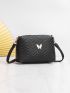 Chevron Butterfly Decor Square Bag