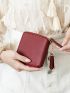Tassel Decor Small Wallet