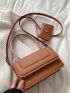 Mini Top Handle Flap Square Bag With Coin Purse