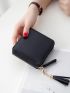 Tassel Decor Small Wallet