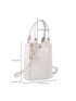 Mini Crocodile Embossed Double Handle Square Bag
