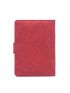 Letter Patch Buckle Design Passport Case