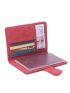 Letter Patch Buckle Design Passport Case