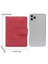 Letter Patch Buckle Design Passport Case