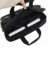 Men Square Patch Detail Double Handle Laptop Handbag Briefcase