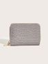 Crocodile Embossed Zip Around Card Holder
