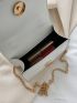 Mini Faux Pearl Chain Square Bag
