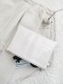 Crocodile Embossed Square Bag