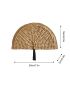 Braided Detail Tassel Decor Straw Bag
