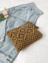 Tassel Decor Crochet Bag