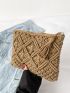 Tassel Decor Crochet Bag