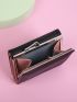 Minimalist Metal Decor Small Wallet