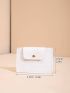 Crocodile Embossed Snap Button Card Holder