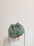 Mini Drawstring Chain Bucket Bag