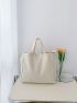 Minimalist Canvas Shopper Bag