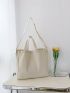 Minimalist Canvas Shopper Bag