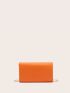 Metal Decor Chain Flap Square Bag