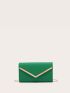 Metal Decor Flap Chain Square Bag