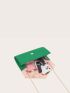 Metal Decor Flap Chain Square Bag