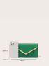 Metal Decor Flap Chain Square Bag