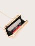 Mini Geometric Pattern Chain Box Bag