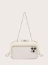 Mini Faux Pearl Decor Chain Box Bag