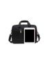 Men Square Patch Detail Double Handle Laptop Handbag Briefcase