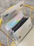 Mini Holographic Flap Chain Square Bag