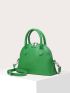 Neon Green Double Handle Dome Bag