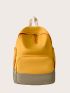 Minimalist Colorblock Functional Backpack