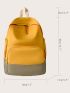 Minimalist Colorblock Functional Backpack