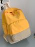 Minimalist Colorblock Functional Backpack