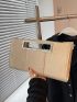 Crocodile Embossed Square Bag