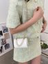 Mini Faux Pearl Chain Square Bag