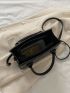 Quilted Double Handle Square Bag